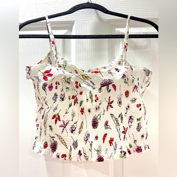 Sportsgirl crop frill floral top - Picture 2 of 3